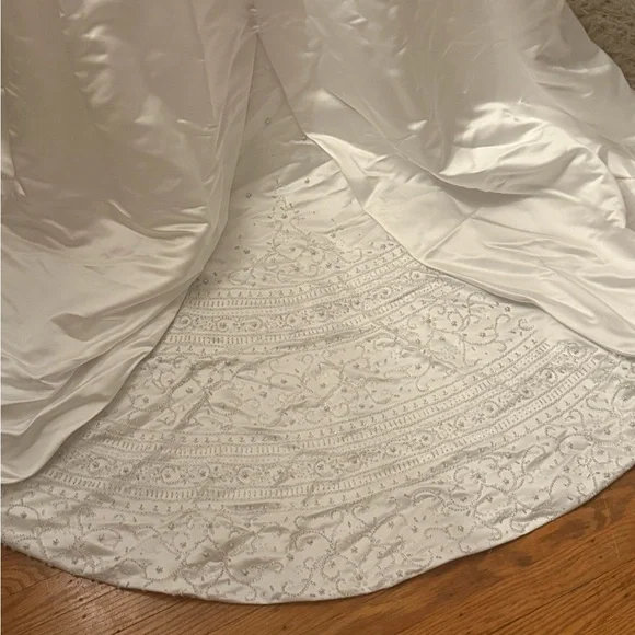 Private Label White Beaded Wedding Dress - Picture 5 of 9